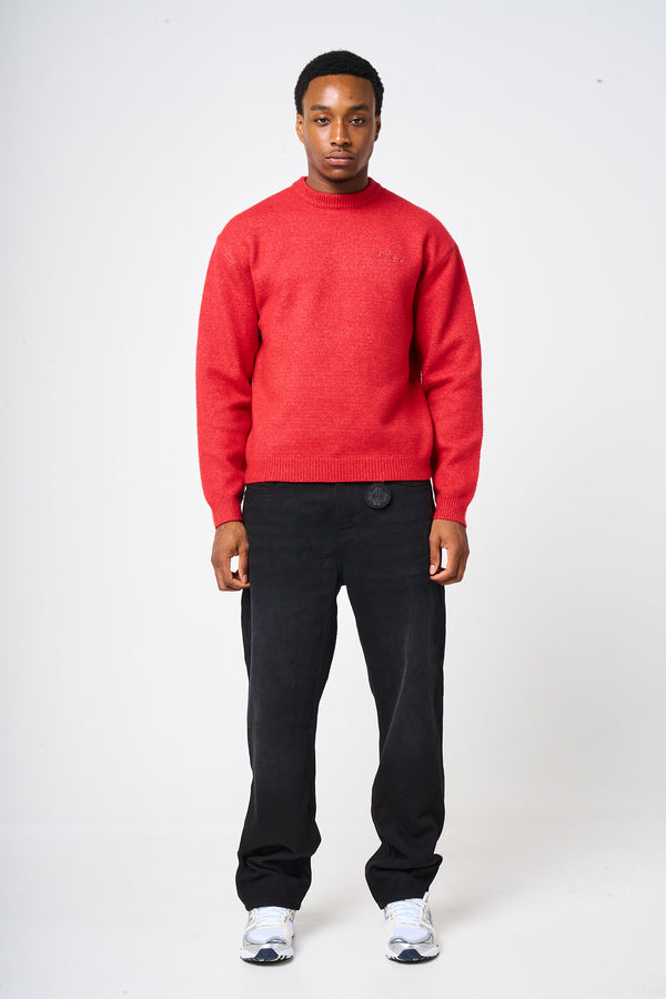 Dexter Red Knitted Sweatshirt