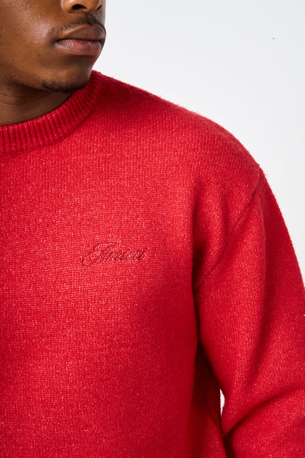 Dexter Red Knitted Sweatshirt