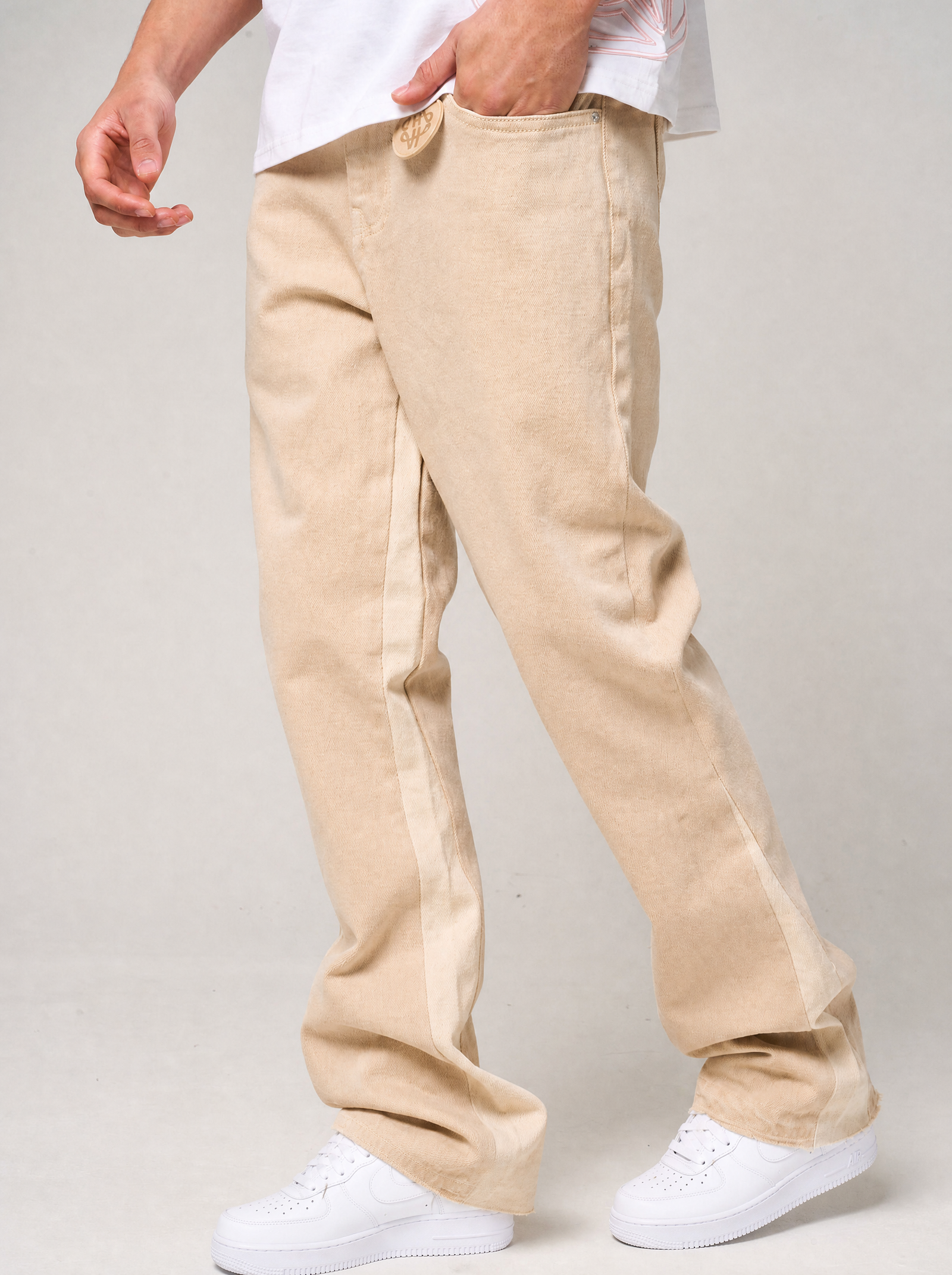 Maranello Beige Flare Jean