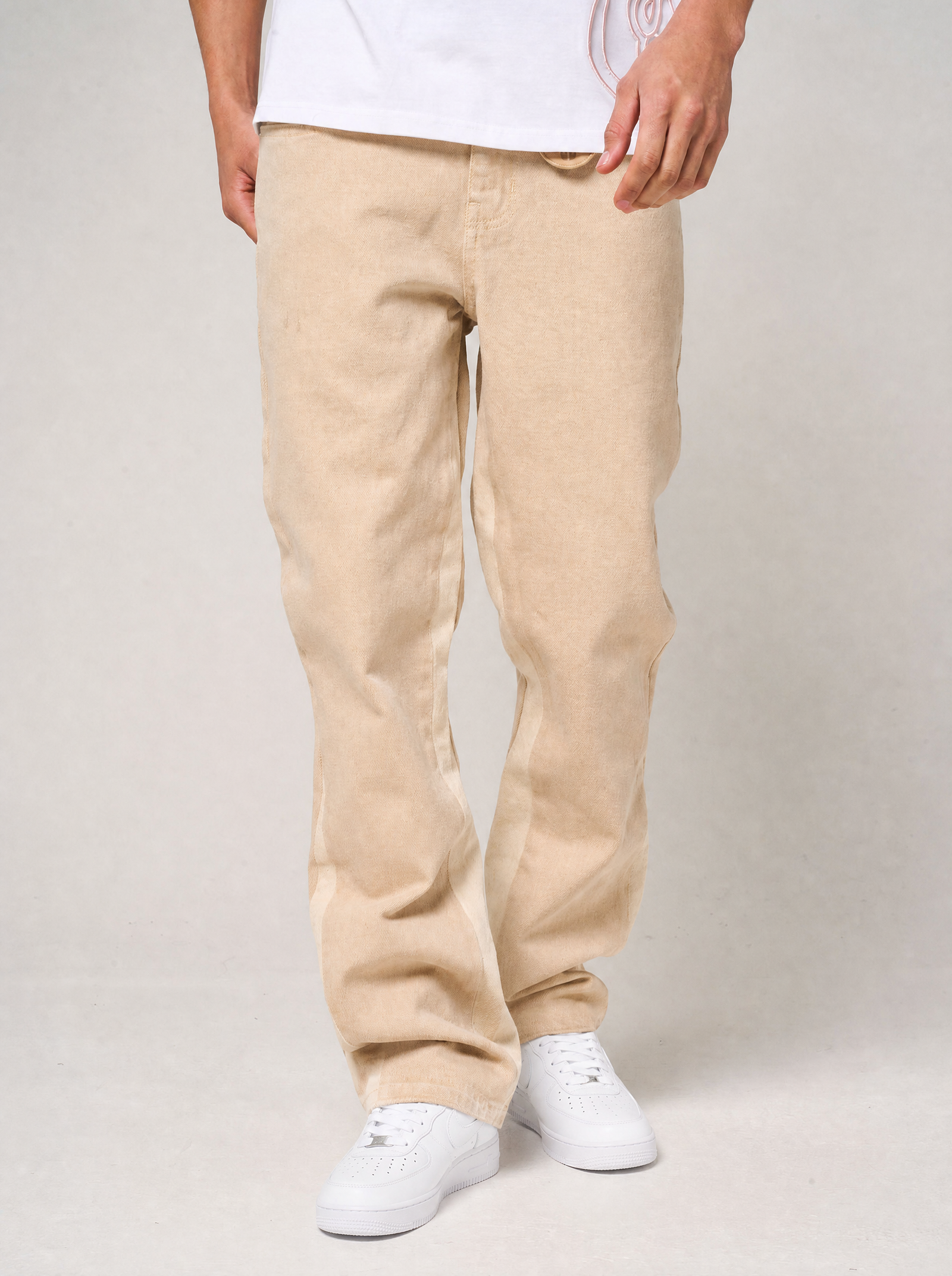 Maranello Beige Flare Jean