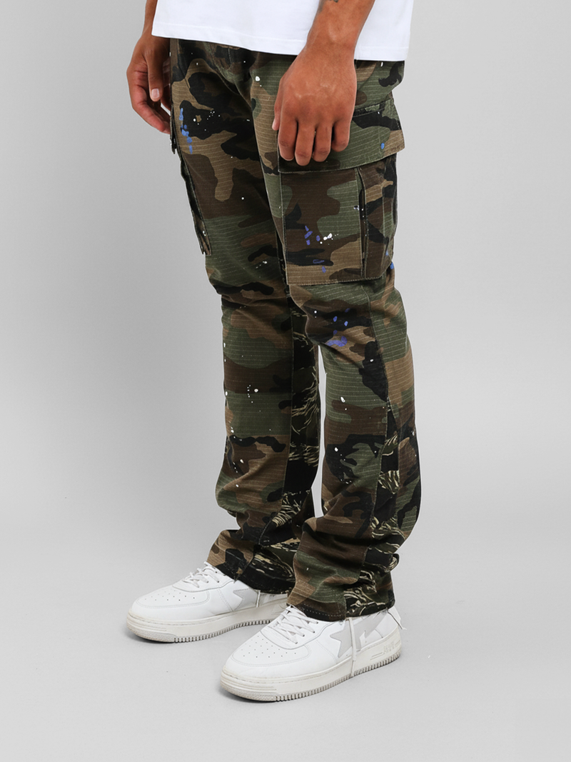 Pantalon cargo Flavio Camo