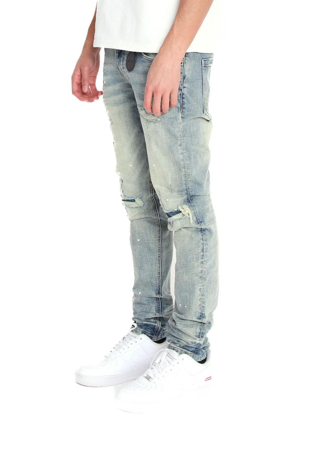 Caruso Tinted Blue Skinny Jean