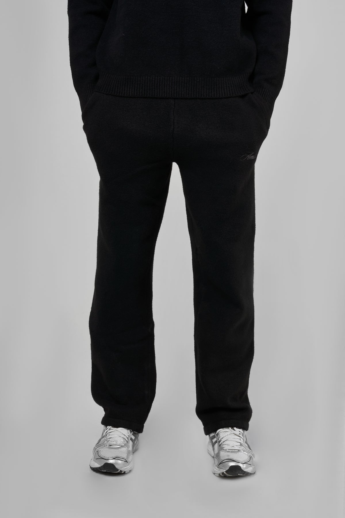 Dexter Zwart Gebreide Joggers