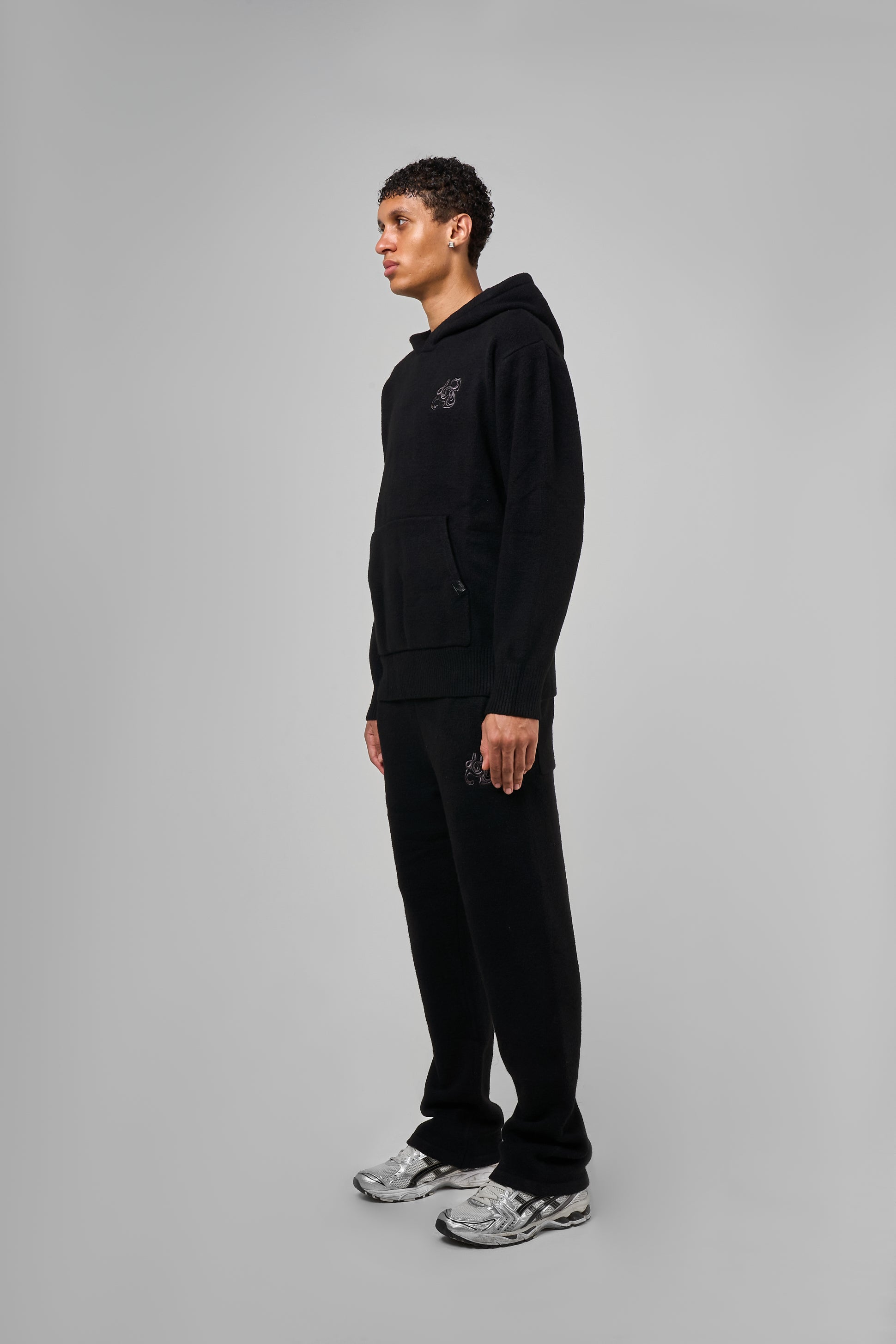 Amos Black Knitted Jogger