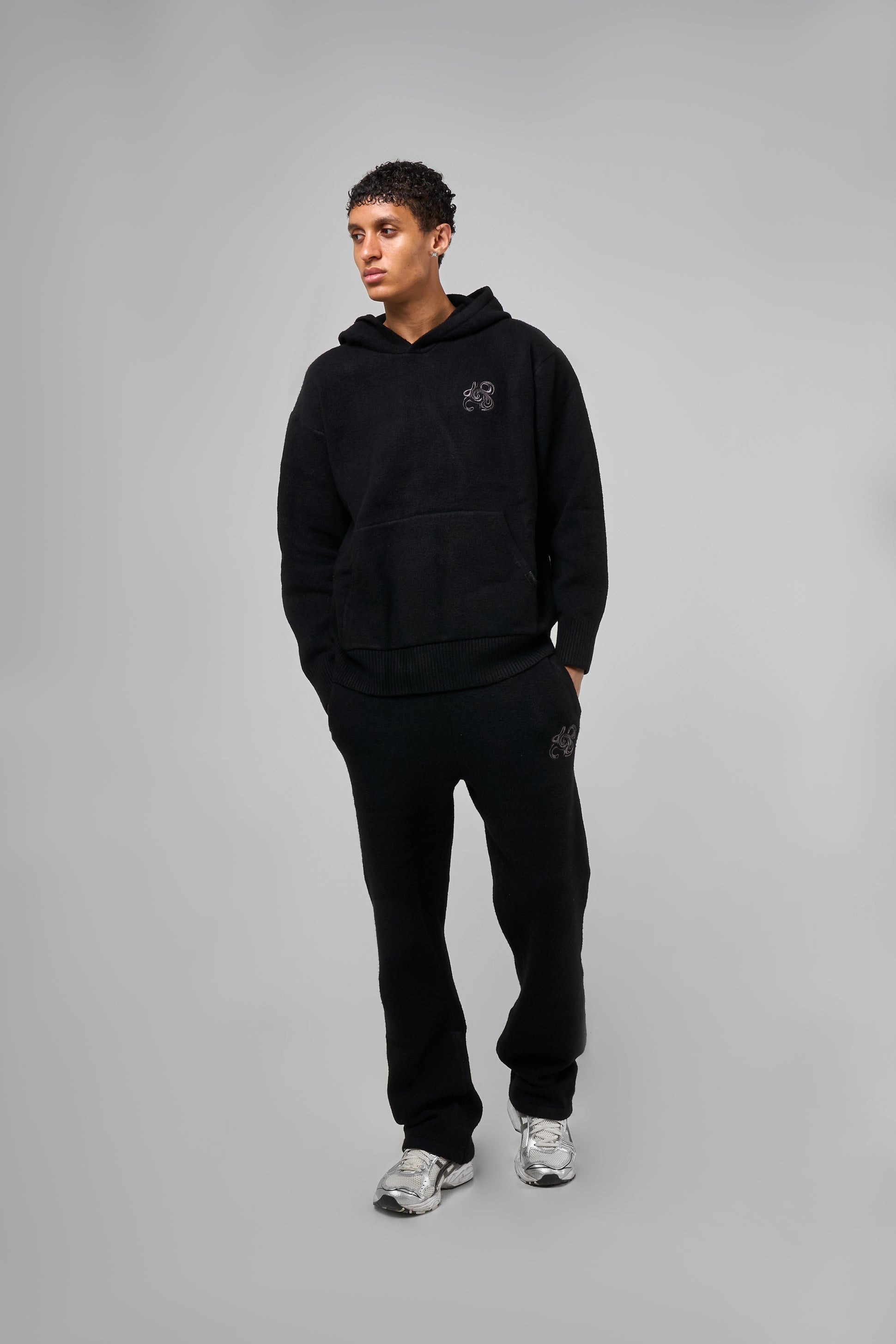 Amos Black Knitted Jogger