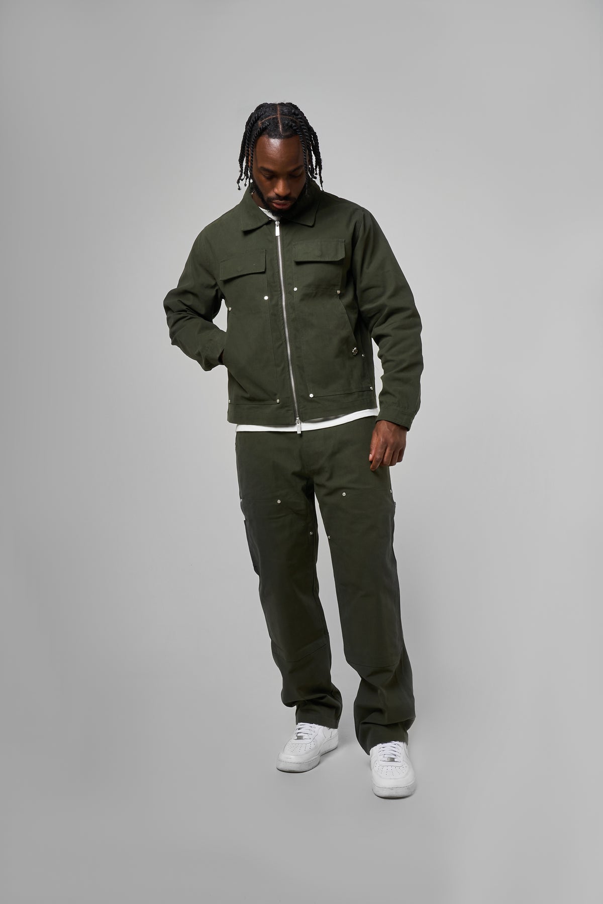 Wyatt Khaki Twill Pants