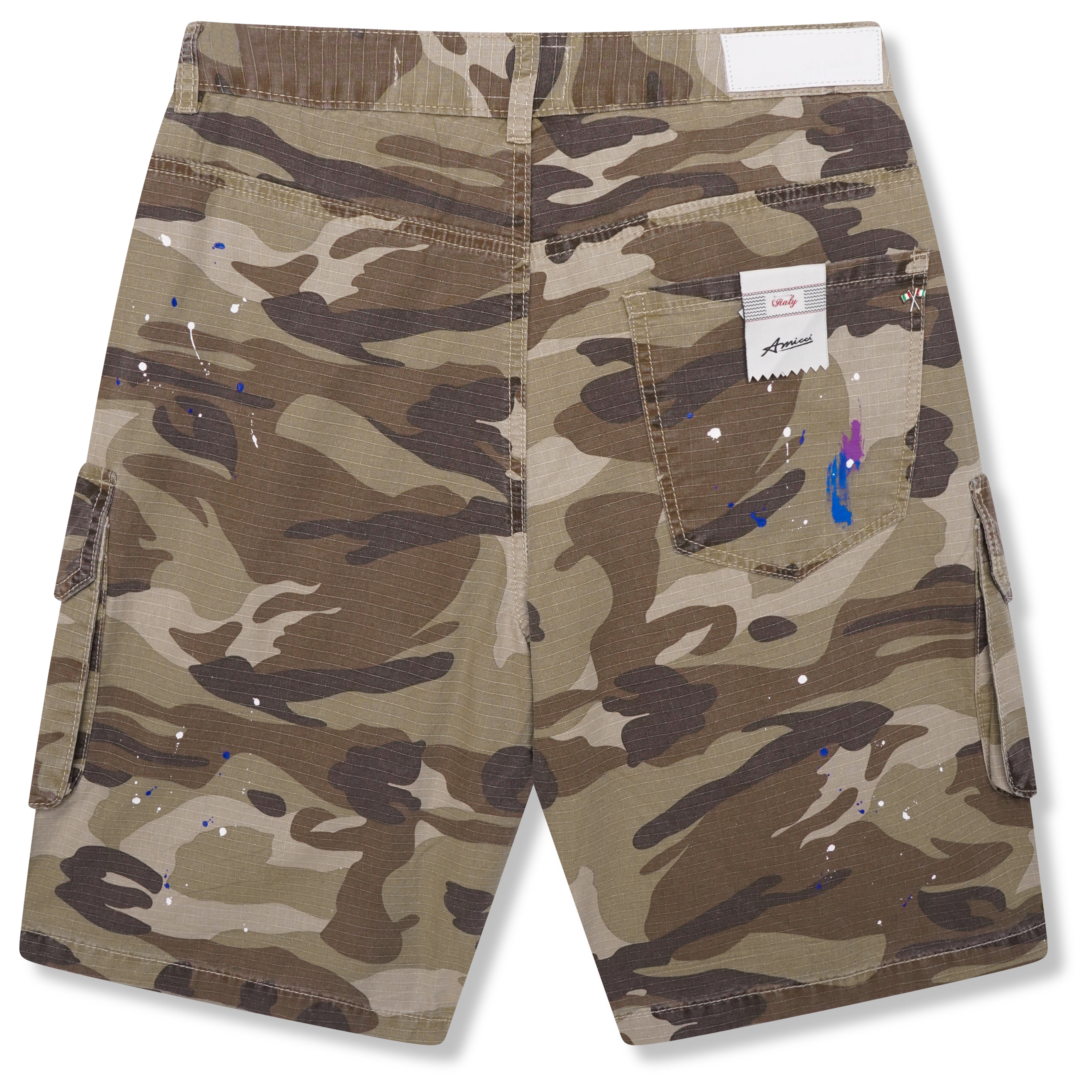 Shorts de camouflage beige Flavio