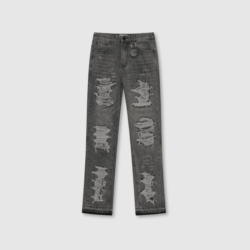 Jean en denim lavé gris Sarrona