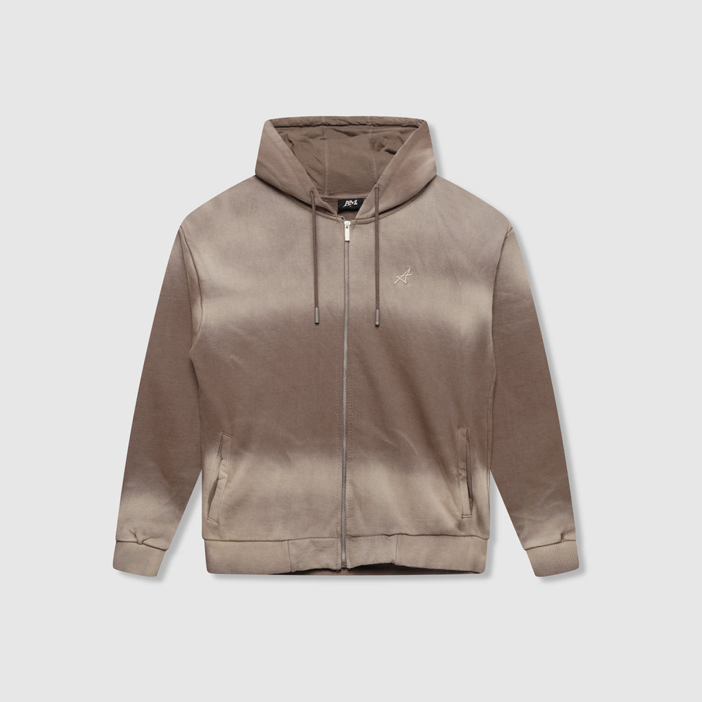 Levanto Washed Zip through Taupe