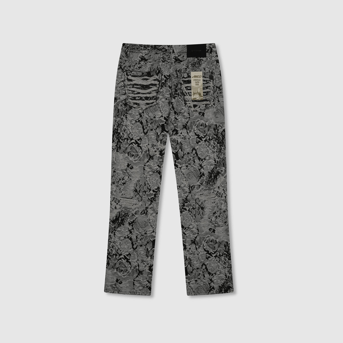 Amelio Jean en Denim Jacquard Noir