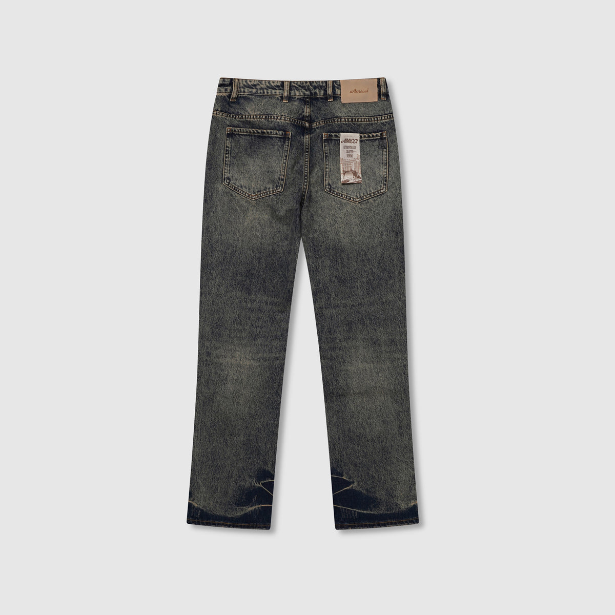 Jean baggy déchiré teinté bleu Manuel Heavy