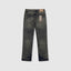 Manuel Heavy Ripped Tinted Blue Baggy Jean