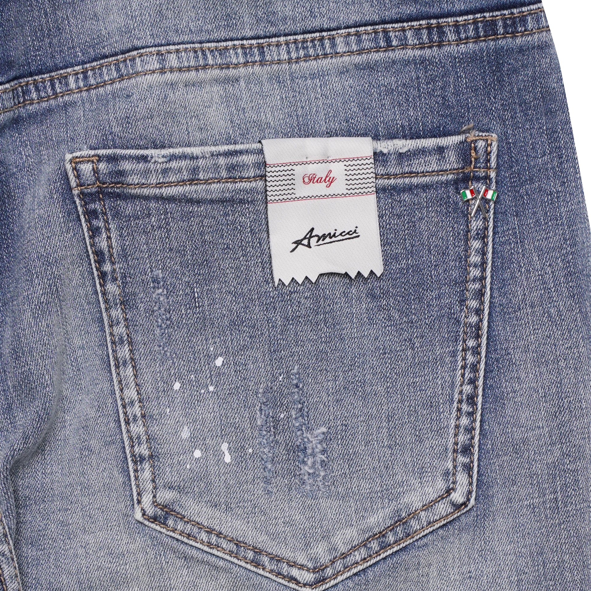 Caruso Blauwe Denim Jeans