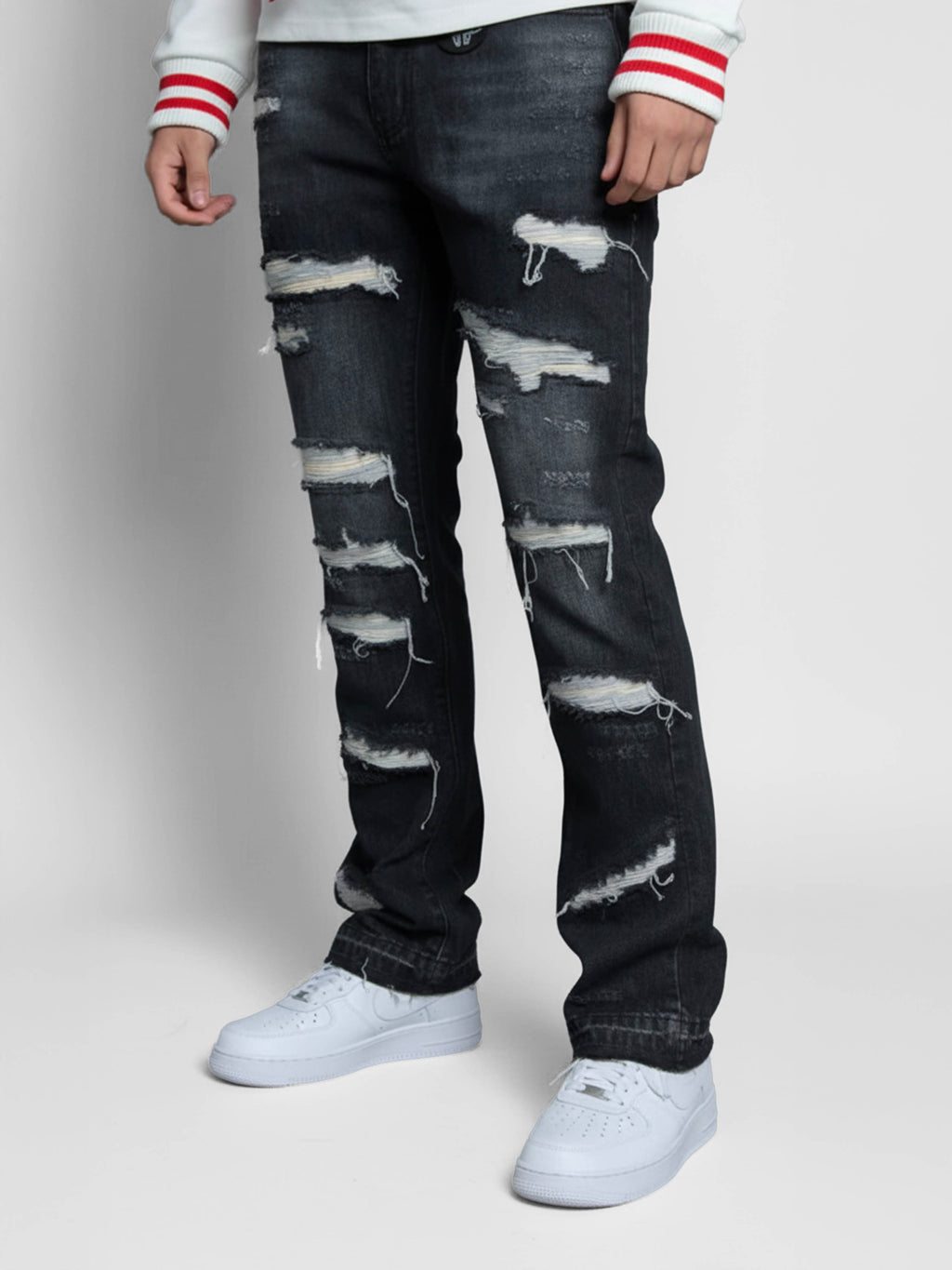 Jeans évasés noirs Trivoni