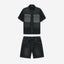 Keshi Denim Short Set Zwart
