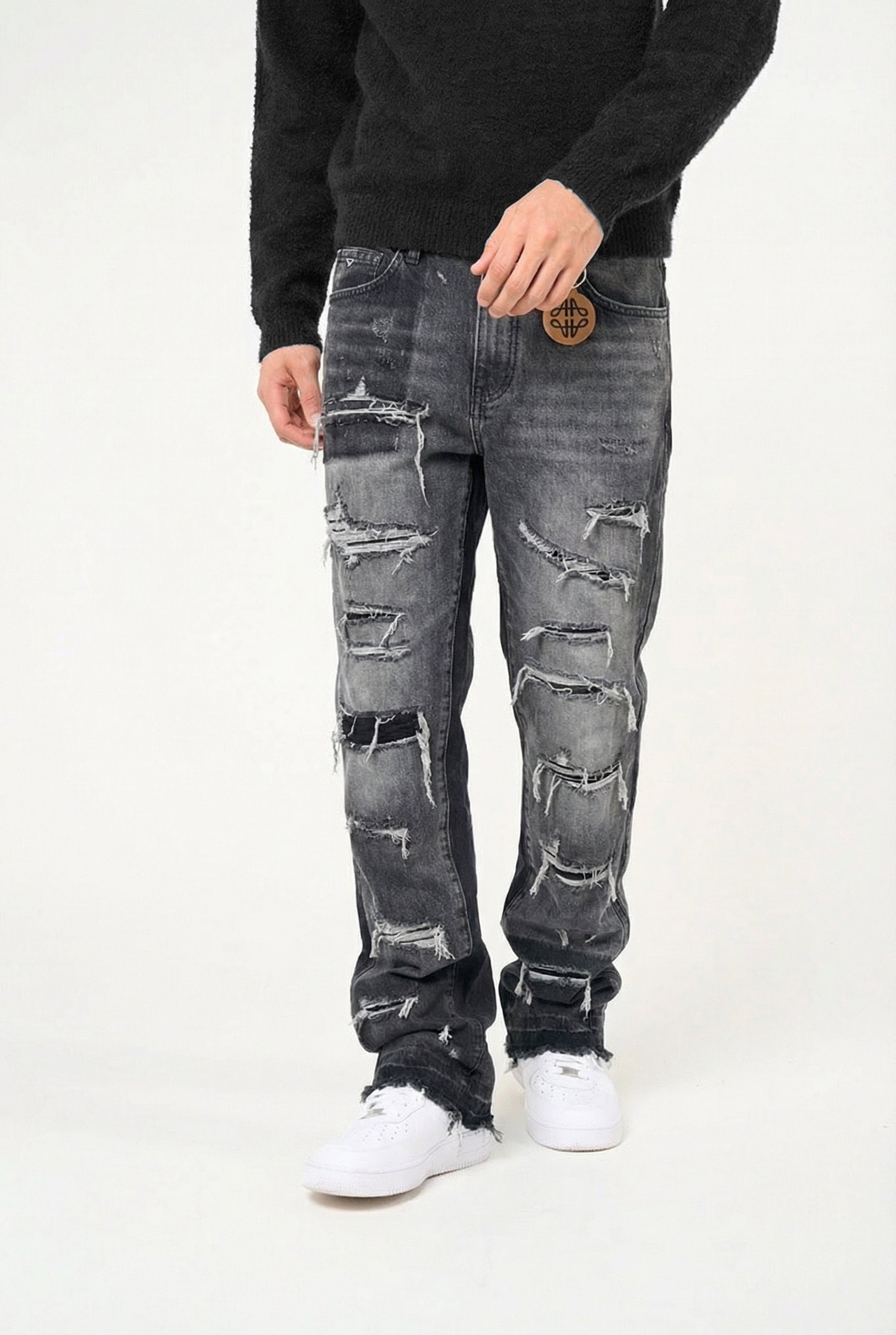 Imola Grey Flare Jean