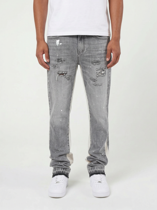 Gris Maranello Flare Denim