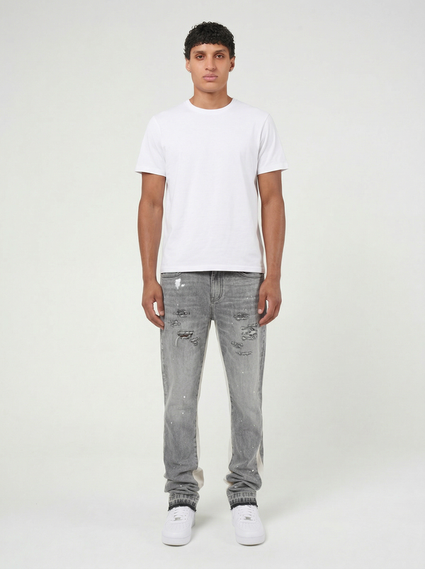 Gris Maranello Flare Denim