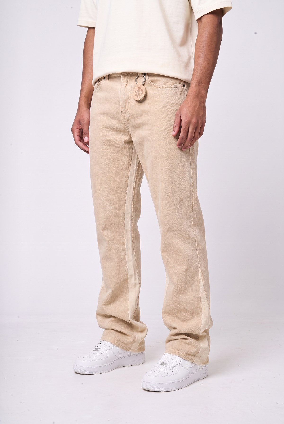Maranello Beige Flare Denim