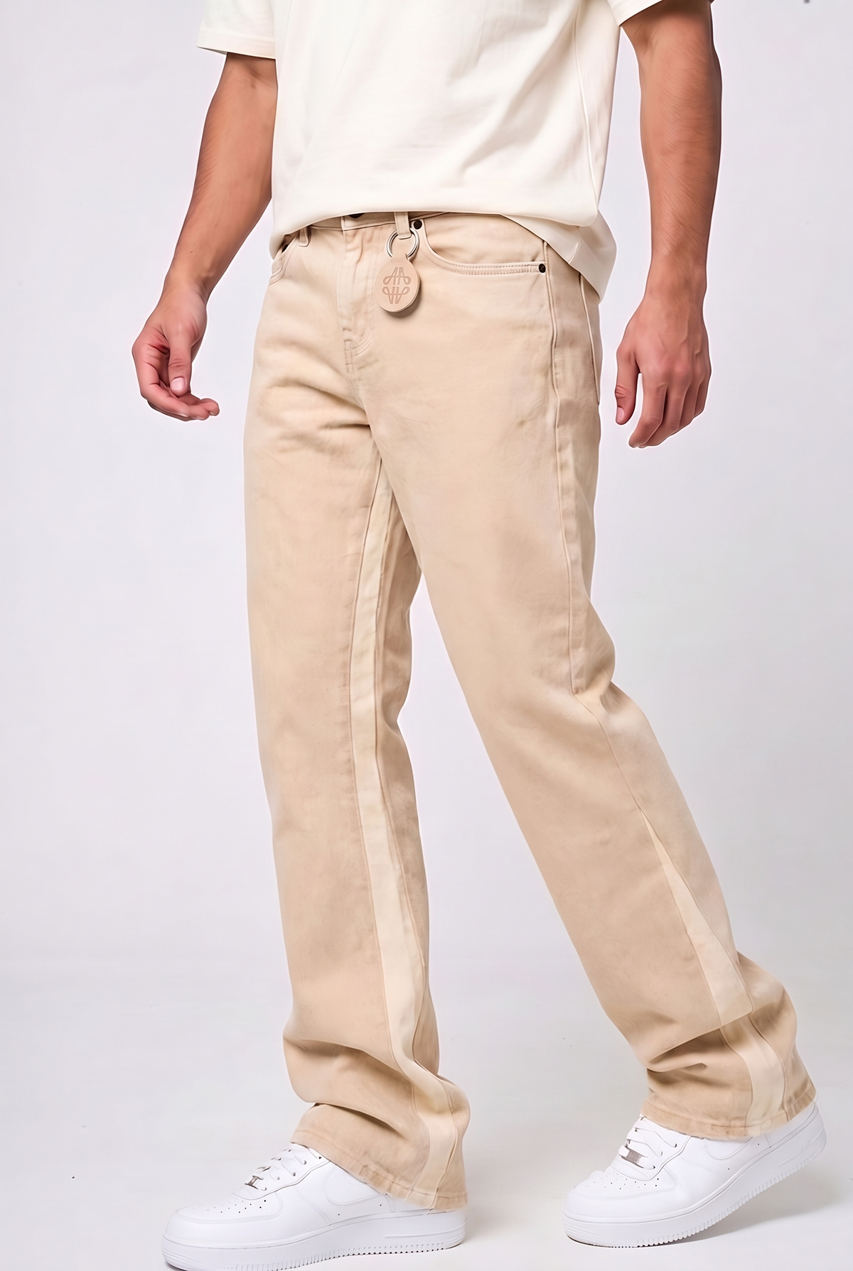 Maranello Beige Flare Denim