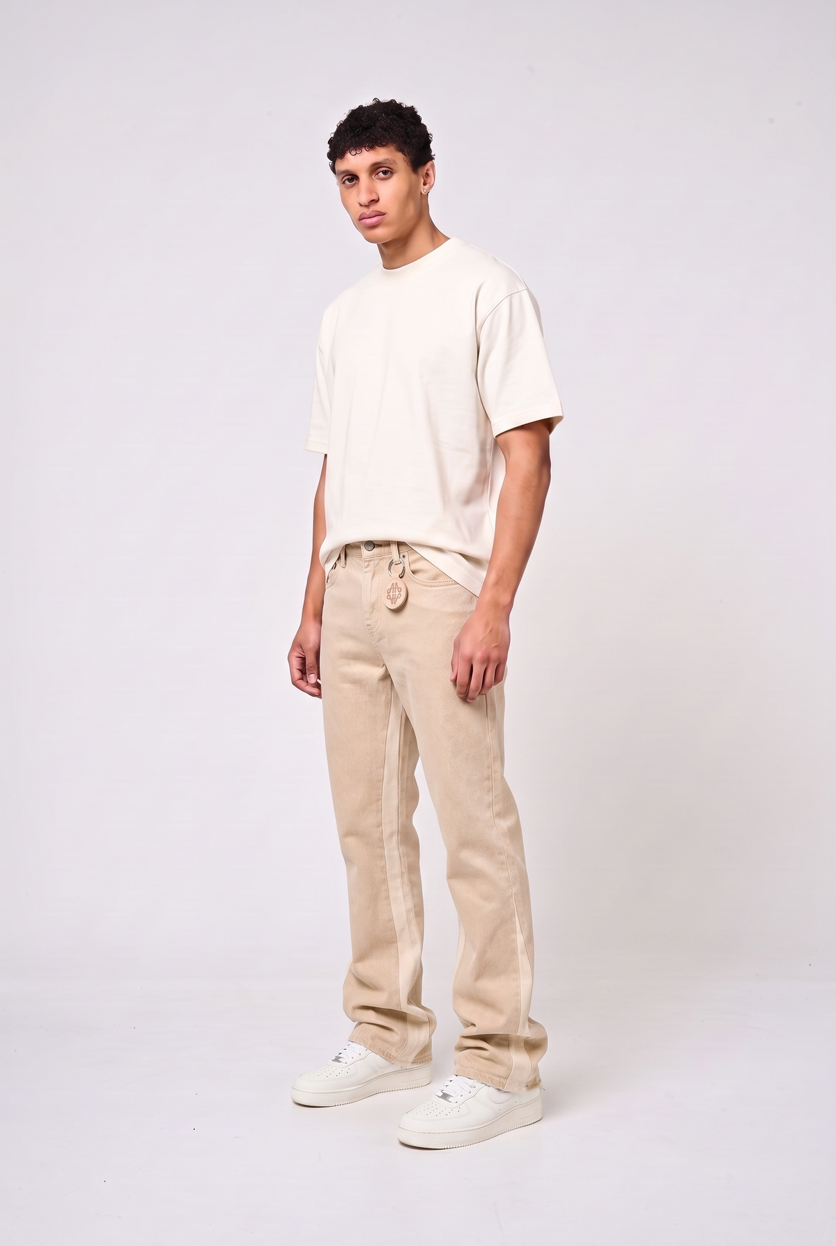 Maranello Beige Flare Denim