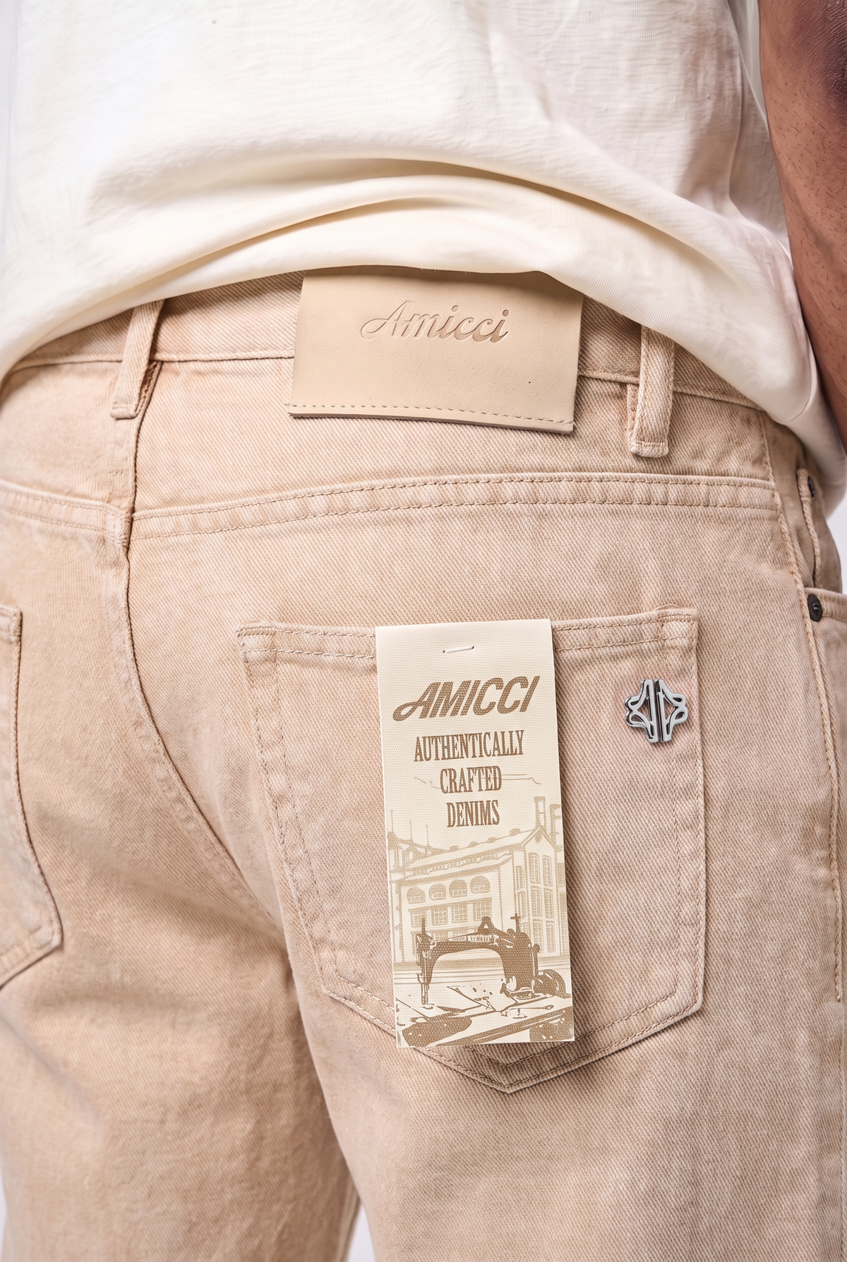 Maranello Beige Flare Denim