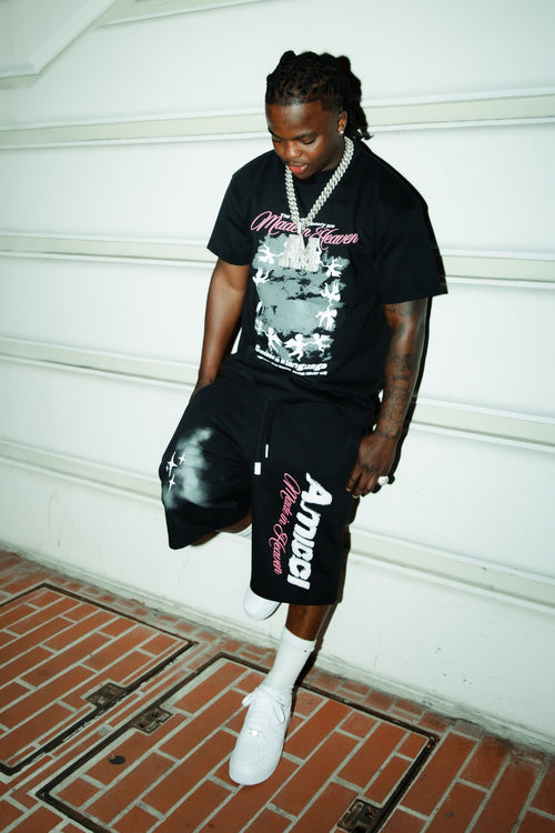 Short noir graphique Angeli