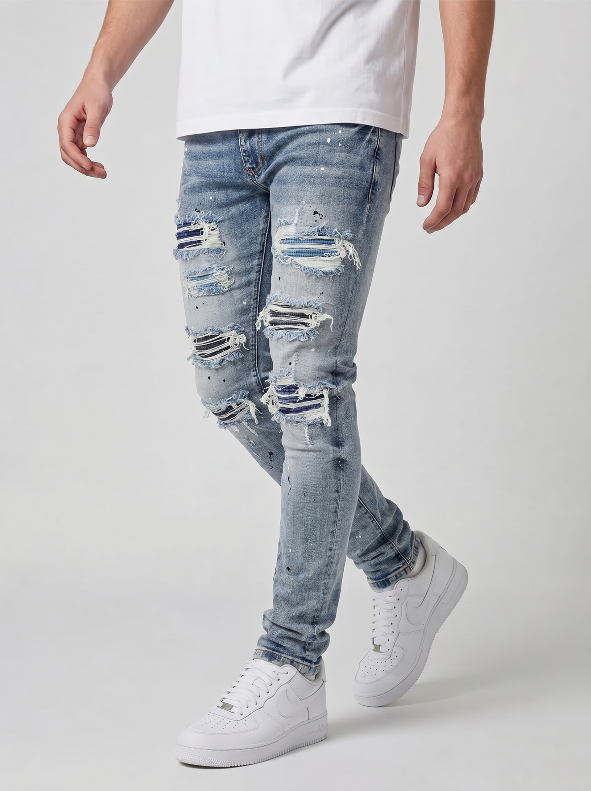 Sanko Blue Bandana Slim Jean
