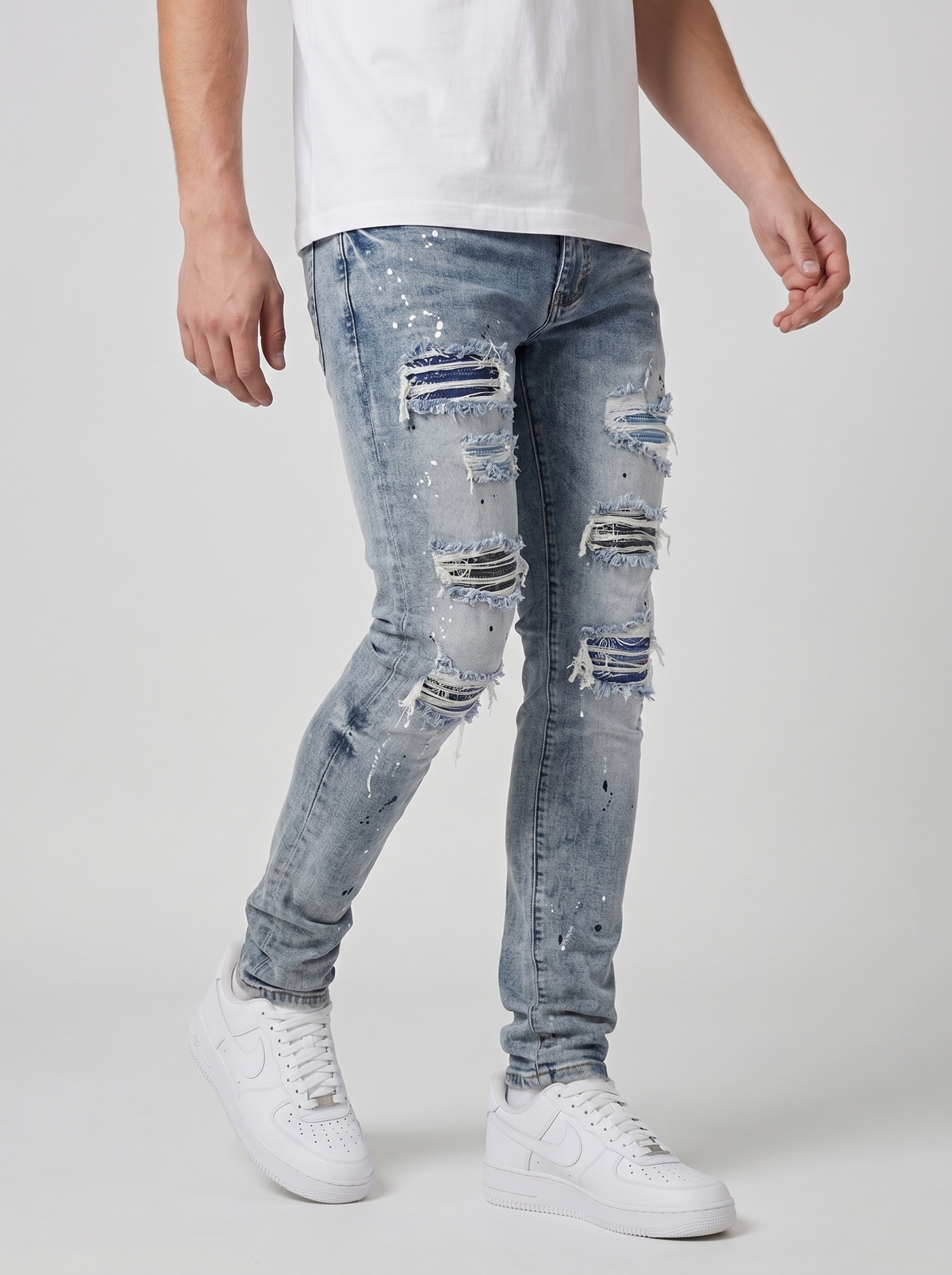 Sanko Blue Bandana Slim Jean