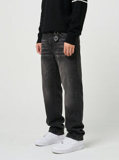 Jeans en denim flare bleu clair Sienna