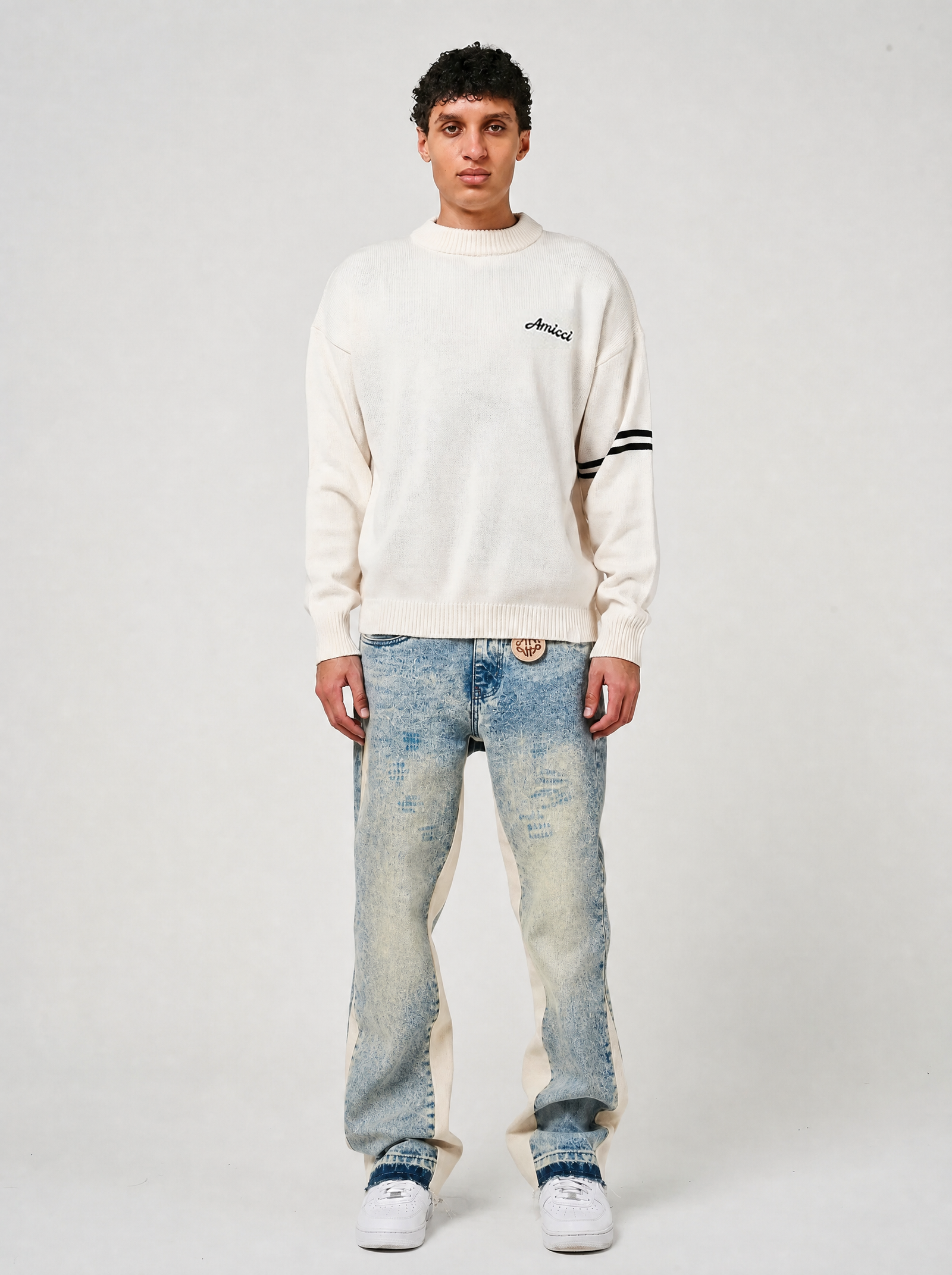 Maranello Tinted Blue Flare Jean