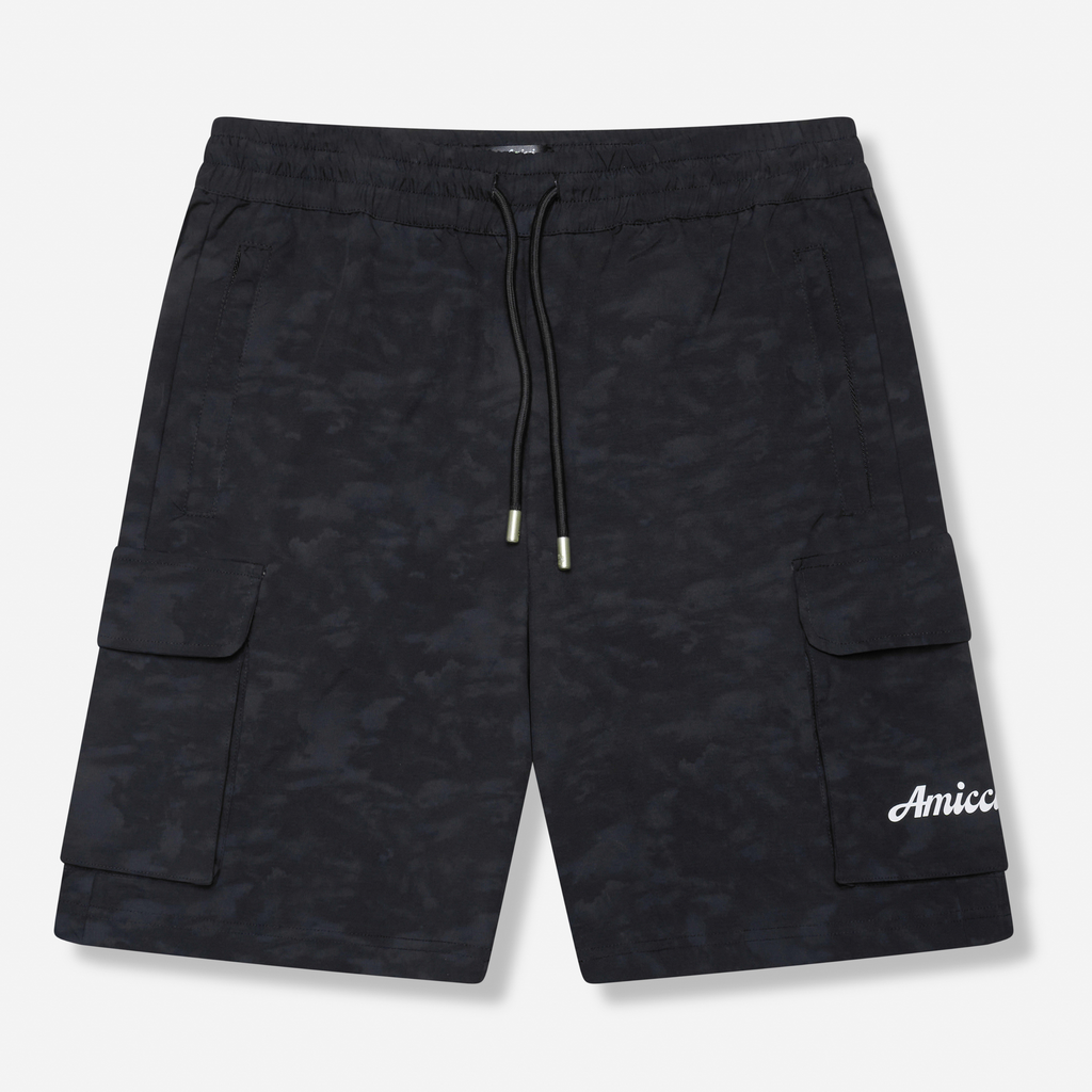 Almeria Patterned Shorts Black