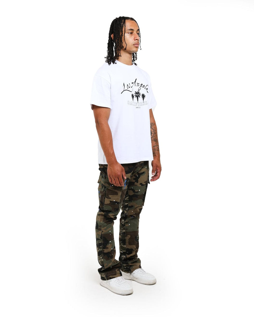 Amicci Men's Flavio Camo Cargo Pants - Premium Quality Clothing