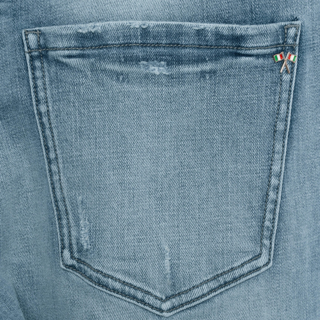 Amicci Jeans Monza Skinny Ribbed Jeans Pink