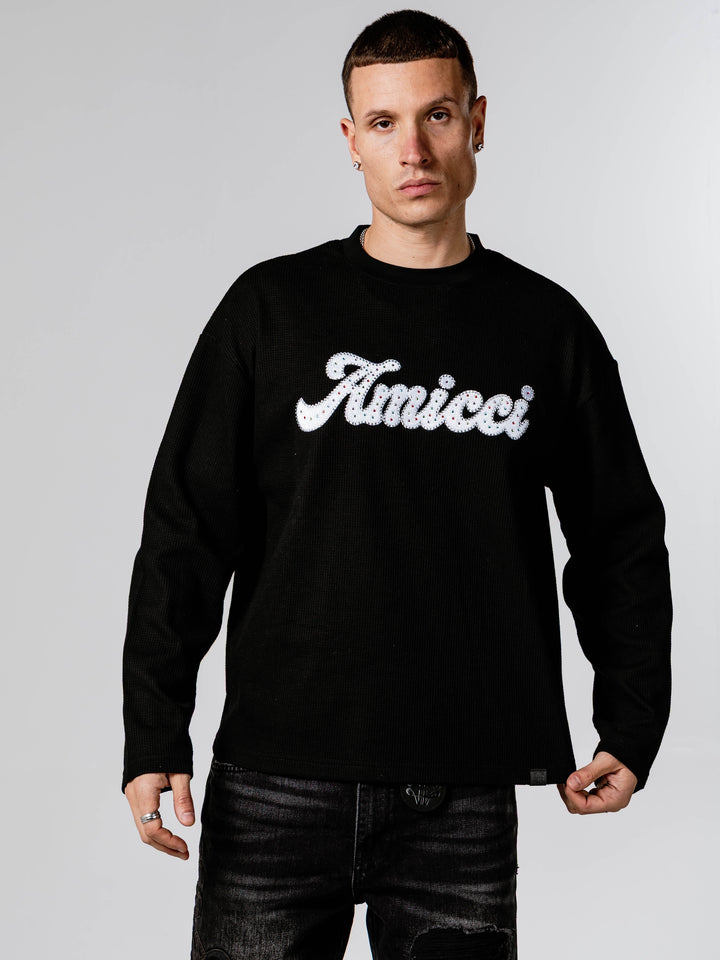 Black Amicci Script Sweatshirt