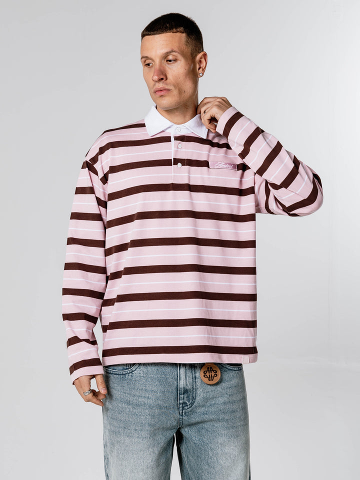 Benevento Pink Longsleeve Polo