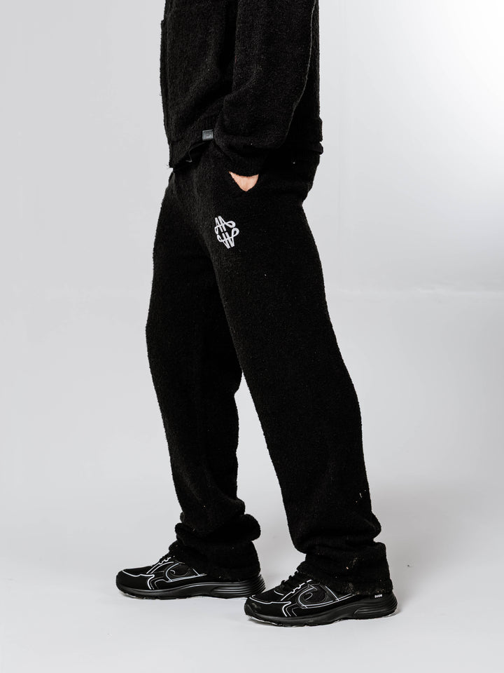 Verdi Black Emblem Knitted Jogger