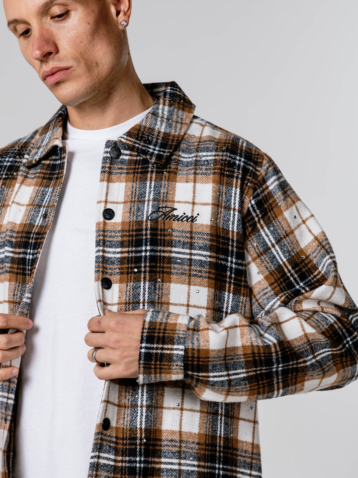 Brescia Beige Flannel Shirt