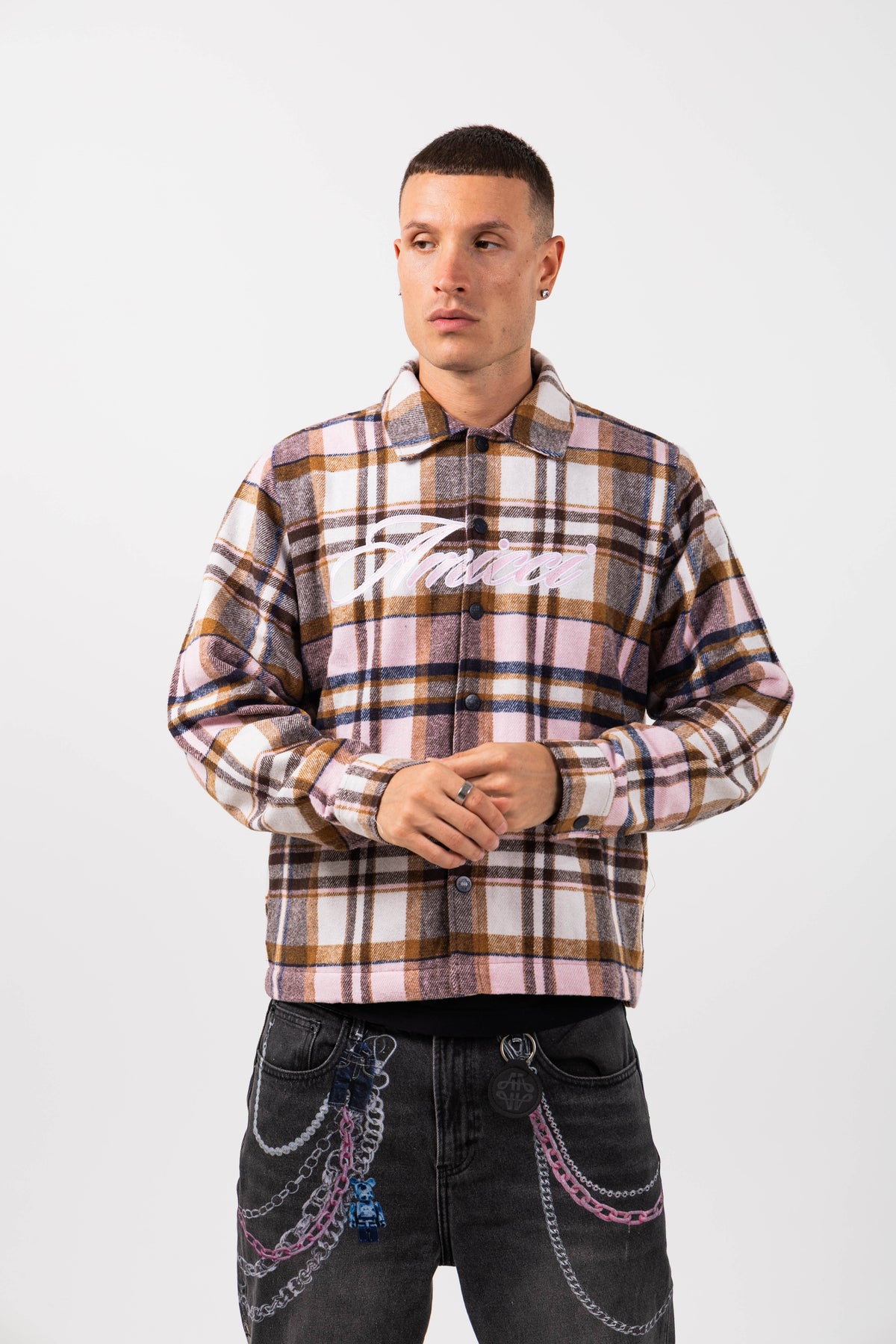 Nico Pink Flannel Shirt