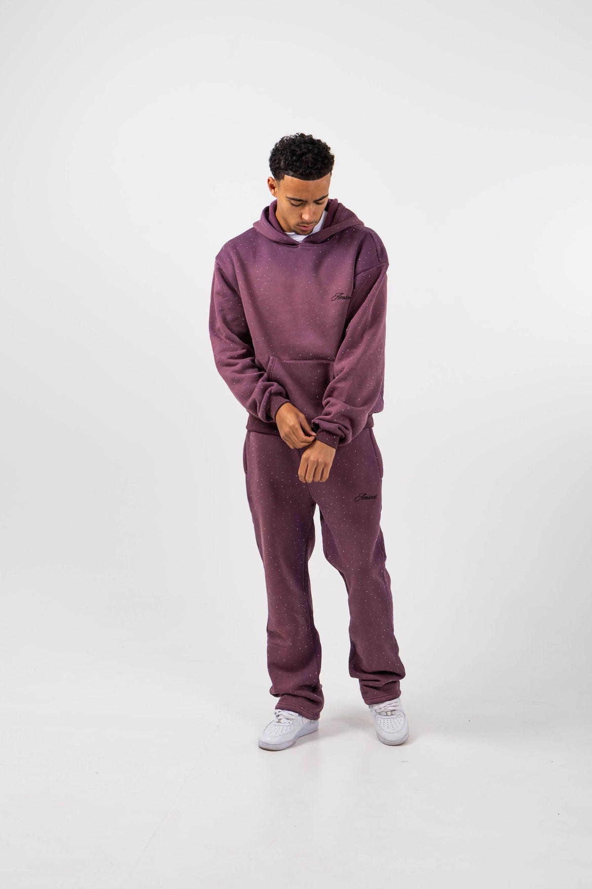 Massimo Embellished Plum Jogger