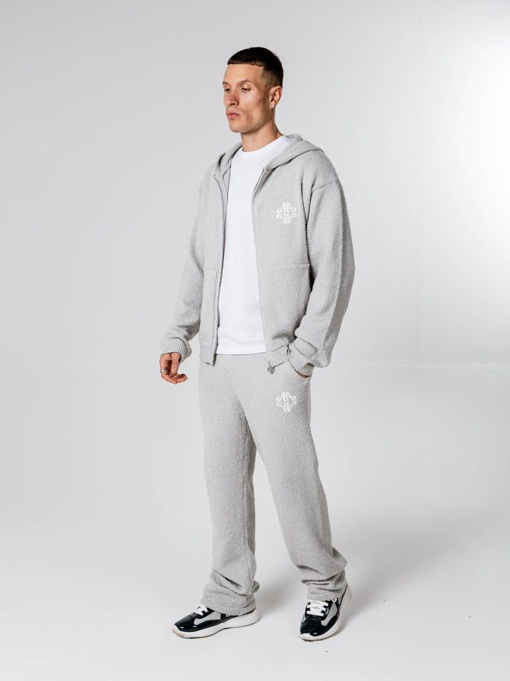 Verdi Grey Emblem Knitted Jogger