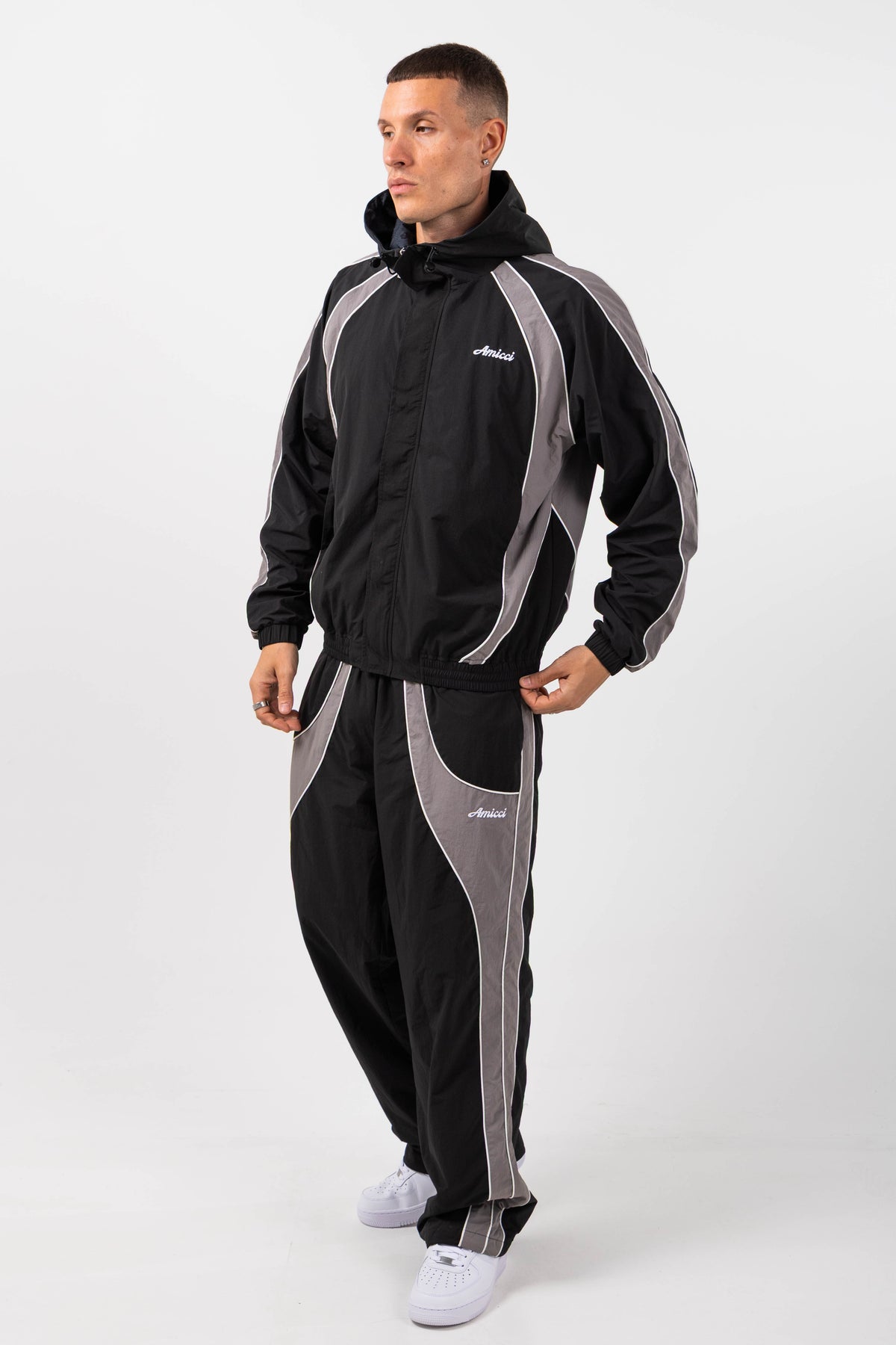Placido Black Shell Pant