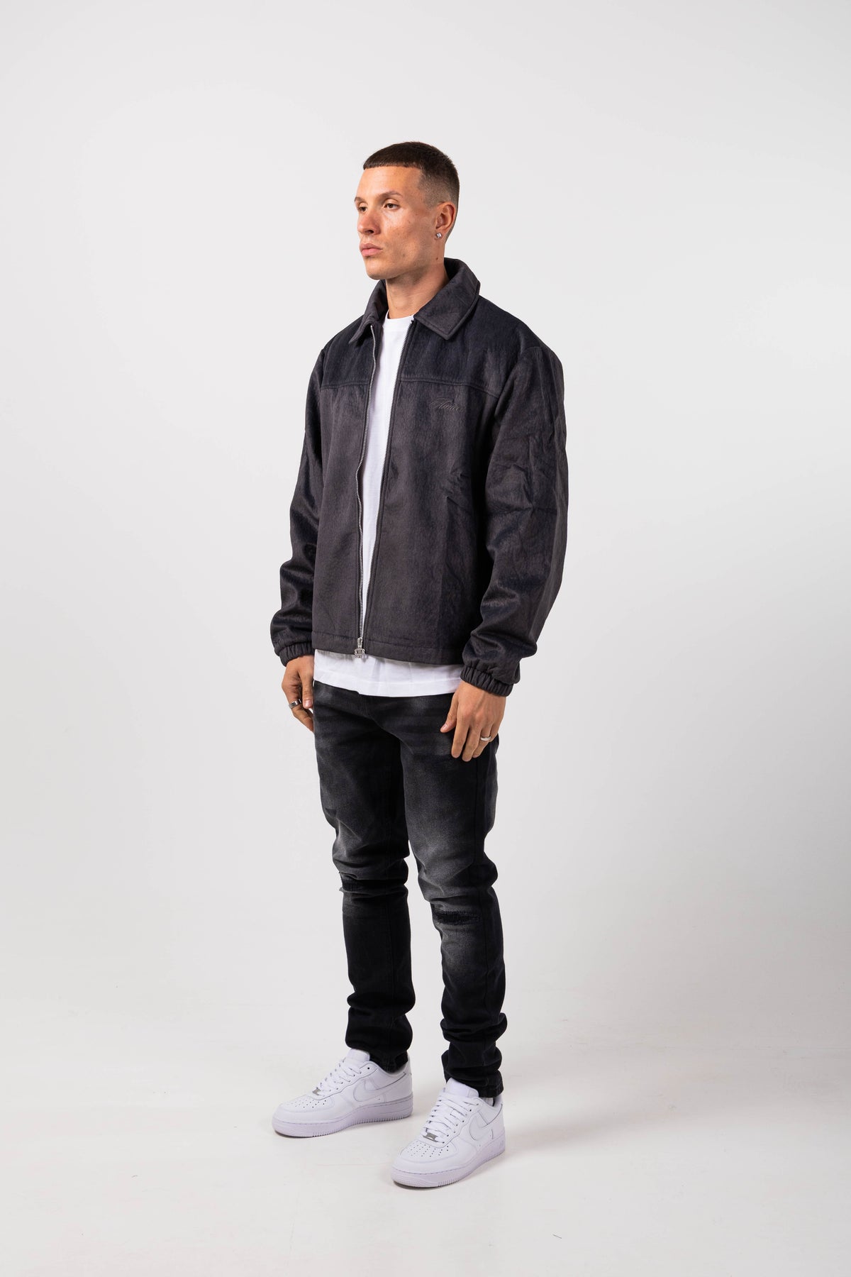 Gianni Suede Coach Jacket