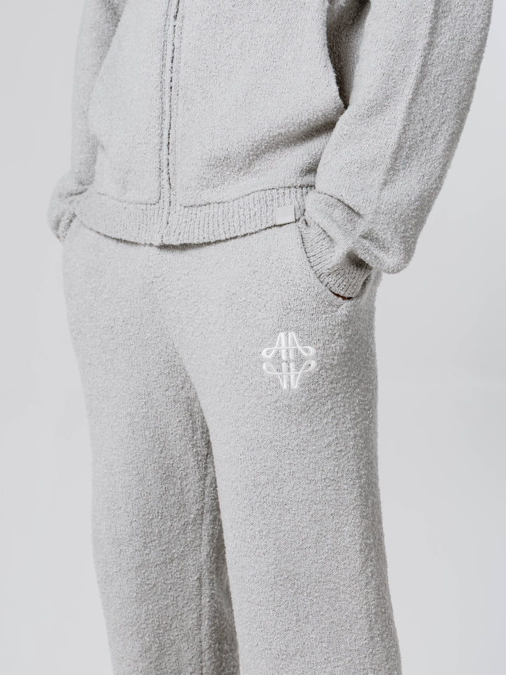 Verdi Grey Emblem Knitted Jogger
