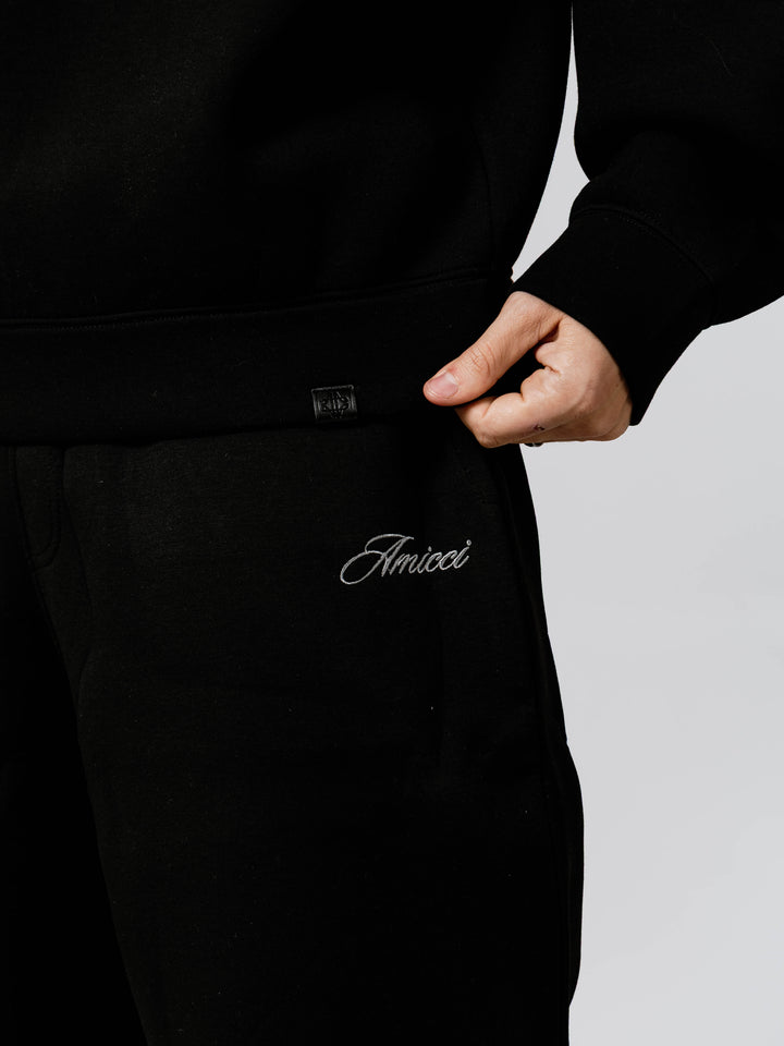 Atelier Scuba Quarter Zip  Black Sweatshirt