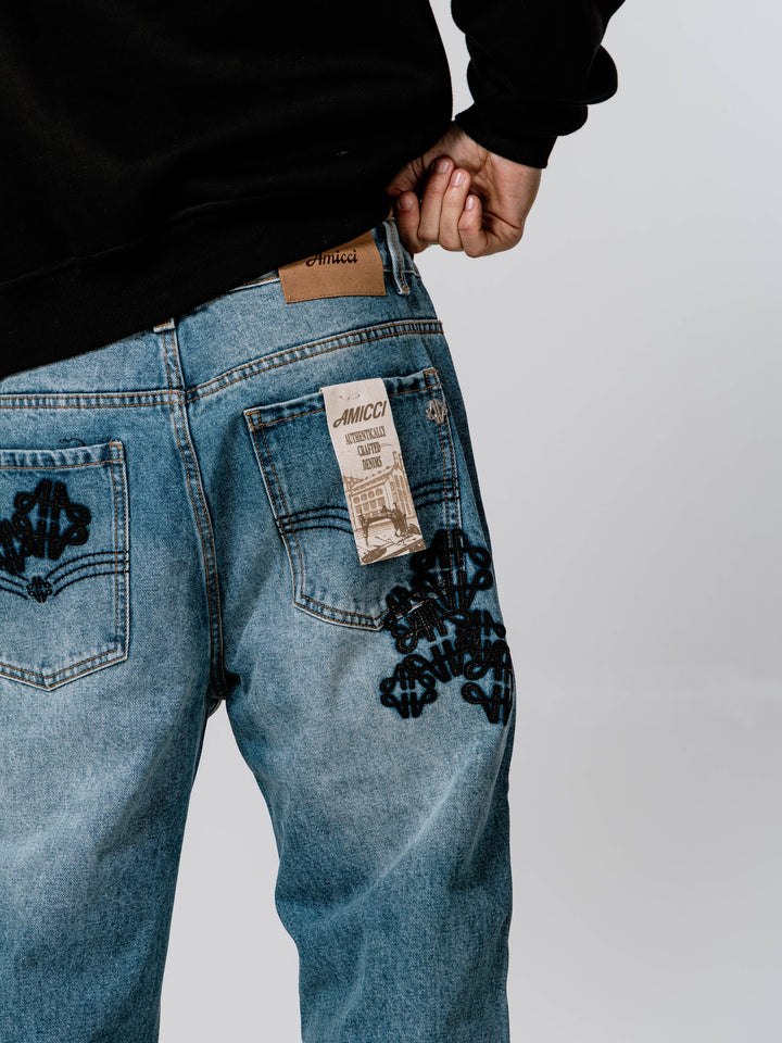 Potenza Mid Blue Straight Fit Jean