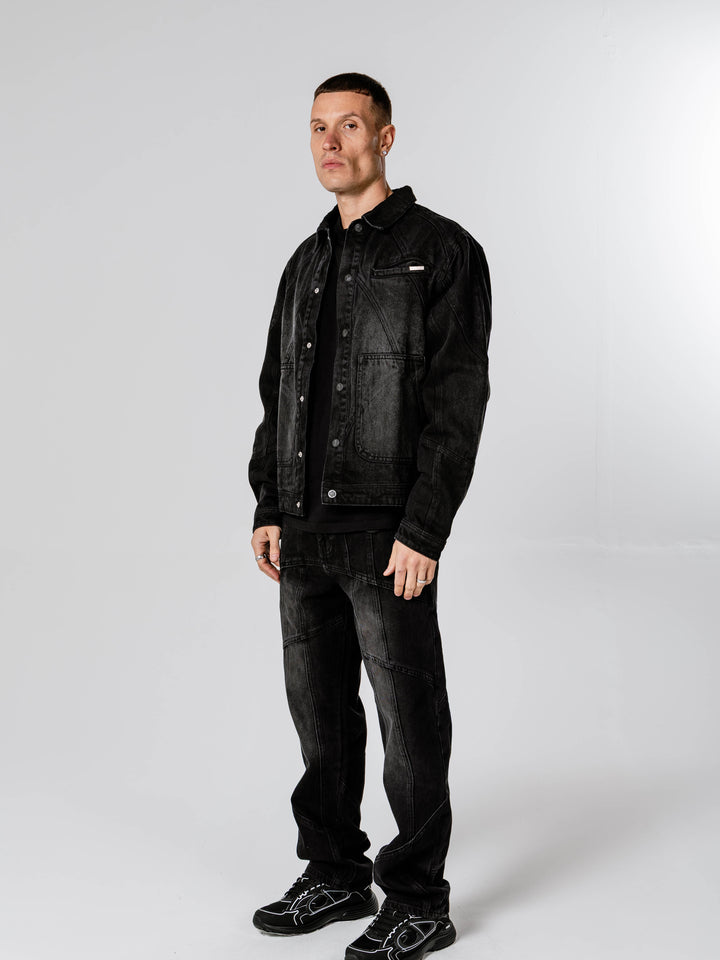 Larrea Black Denim Jacket