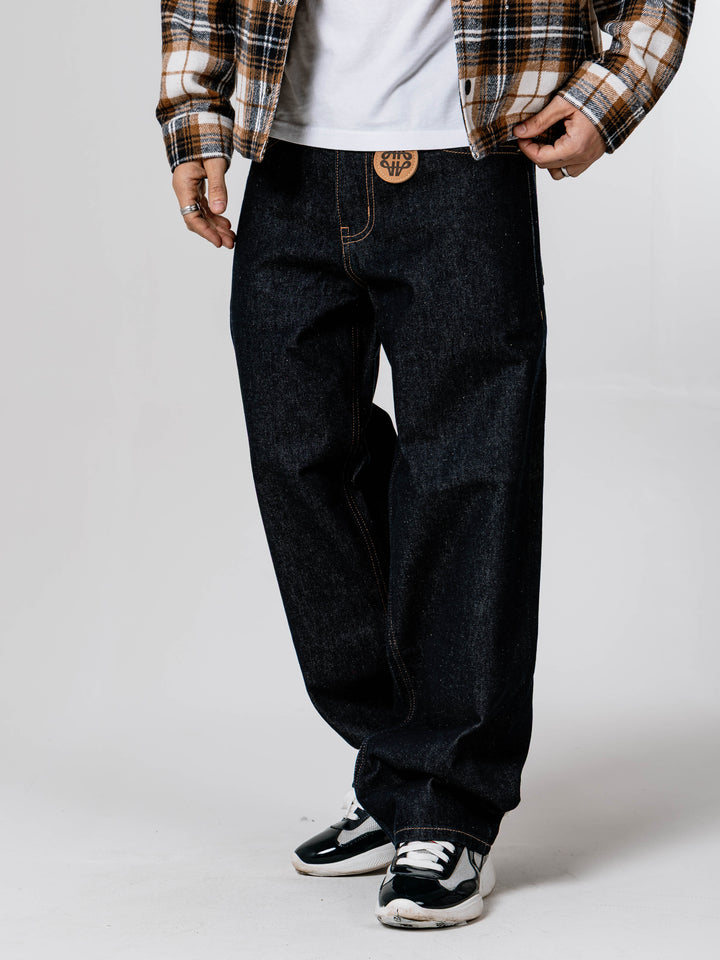 Calabria Raw Baggy Jean