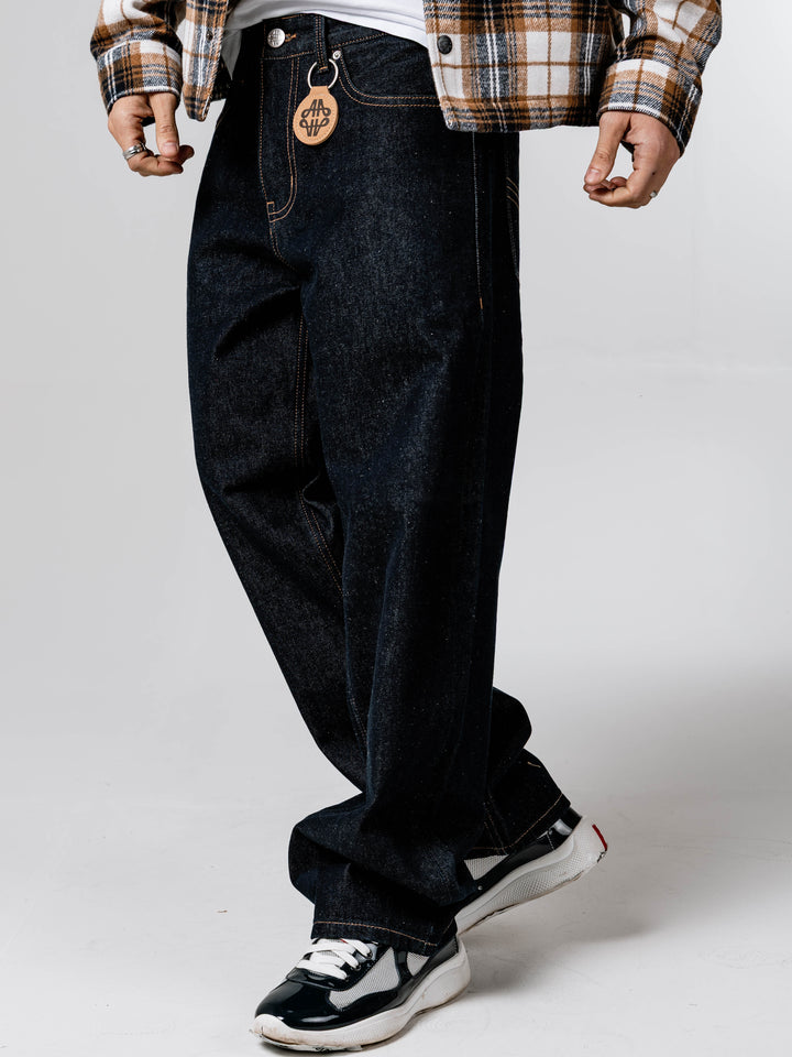 Calabria Raw Baggy Jean