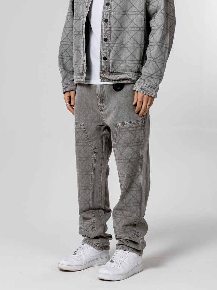 Potenza Grey Straight Fit Jean